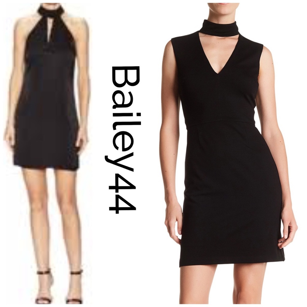 Bailey 44 Black stylish chocker neck dress - Picture 2 of 4